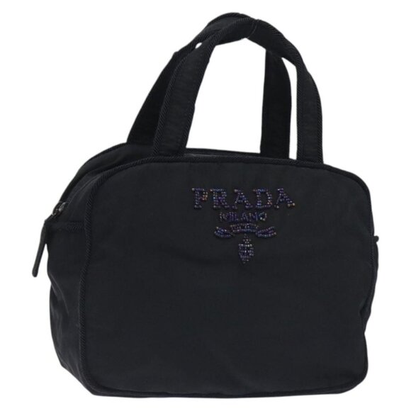 PRADA Hand Bag Nylon Black Auth bs27069 - Picture 1 of 16